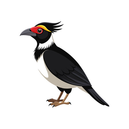 Vibrant Black-Headed BerryEater Artworkのイラスト素材