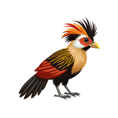 Stunning Borneo Bristlehead Designのイラスト素材
