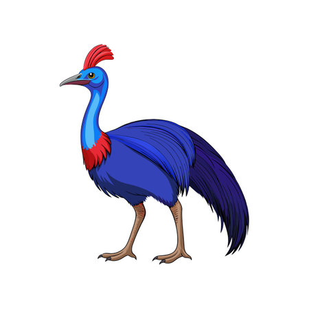 Charming Cassowary Bird Designのイラスト素材