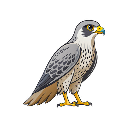 Gyrfalcon Bird Realistic Artのイラスト素材
