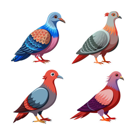 Realistic Inca Dove Bird Illustrationのイラスト素材