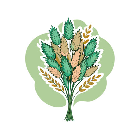 Lovely Hairy Vetch Bouquet Floral Artのイラスト素材