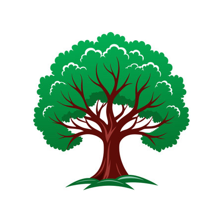 Unique Emerald Ash Tree Designのイラスト素材