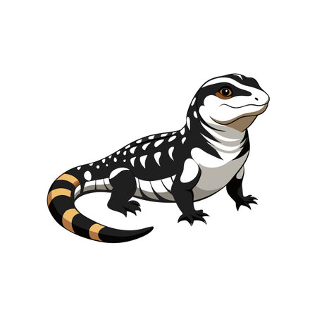 Detailed Argentine Tegu Realistic Vector Artのイラスト素材