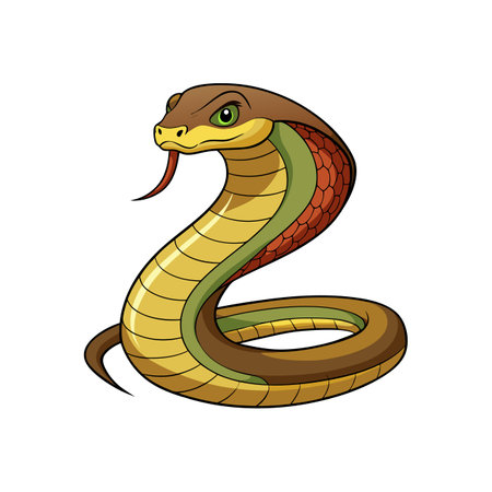 Stunning Inland Taipan Nature Artのイラスト素材