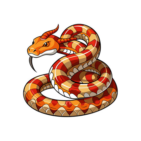 Stunning Horned Viper Nature Art
