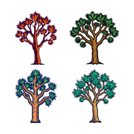 Bold Joshua Tree Illustration Designのイラスト素材