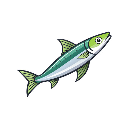 Stunning Capelin Underwater Illustrationのイラスト素材