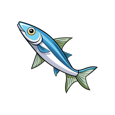 Vibrant Capelin in Natural Water Habitatのイラスト素材