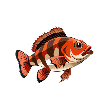 Vivid Rockfish Artwork Featuring Realistic Colors