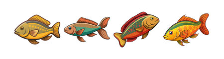 Moses Sole Fish Rich Colorful Realistic Illustrationのイラスト素材