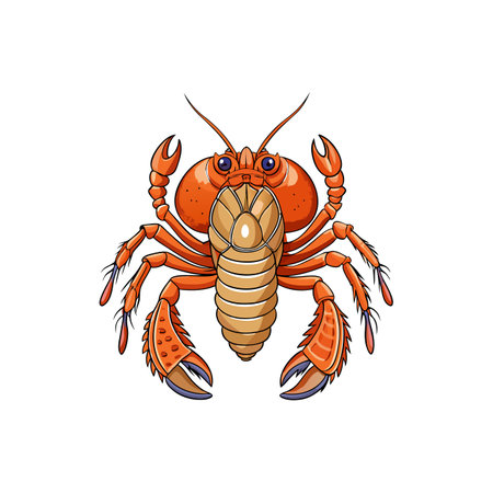 Vivid Representation of Bannacarus Crustacean Artのイラスト素材