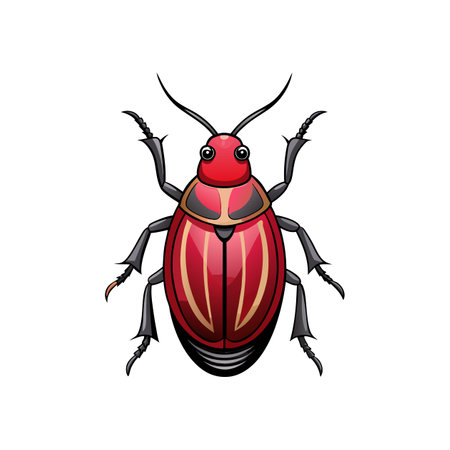 Charming Billbug Illustration Highlighting Colors and Featuresのイラスト素材