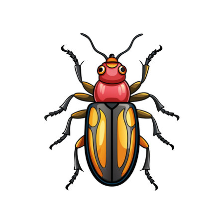 Stunning Representation of Realistic Blister Beetle in Natureのイラスト素材