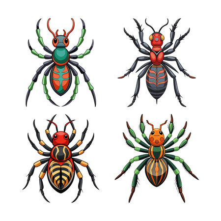 Realistic Color Illustration of Caraboctonusのイラスト素材