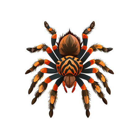 Vivid Clavopelma Arachnid Detailed Artworkのイラスト素材