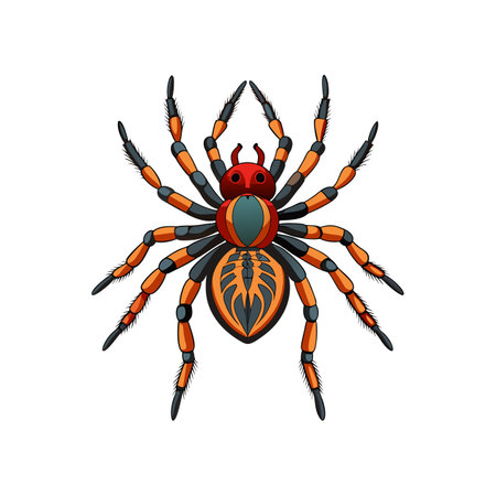 Unique Chitrellina Arachnid Realistic Illustrationのイラスト素材