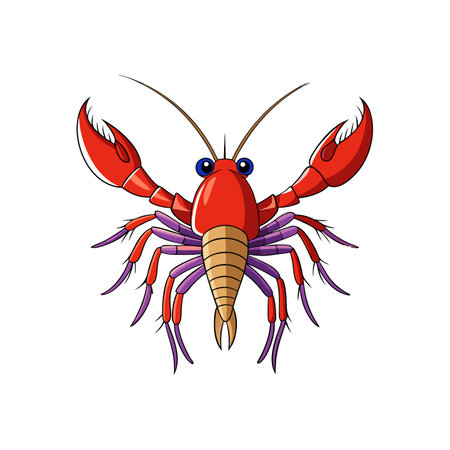 Charming Diogenidae Crustacean Illustration Showcasing Natural Featuresのイラスト素材
