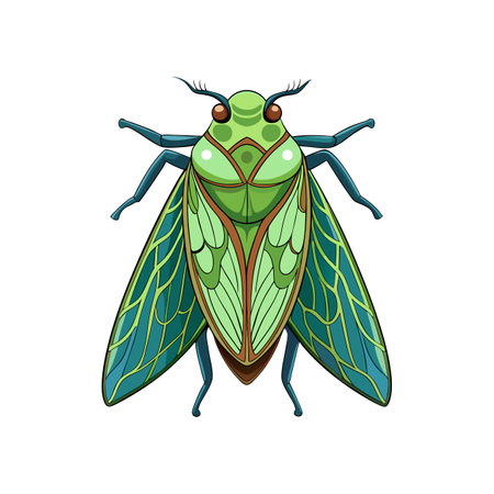 Realistic Treehopper Artwork Highlighting Nature's Detailのイラスト素材