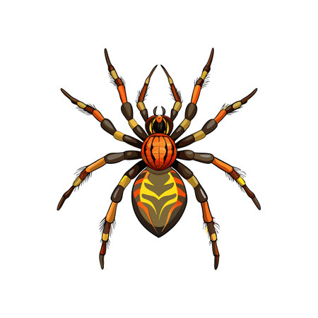 Stunning Colorful Eupoa Arachnid Artworkのイラスト素材