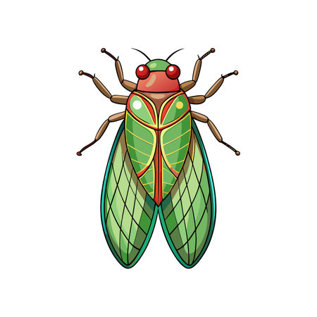 Unique Potato Leafhopper Realistic Illustrationのイラスト素材