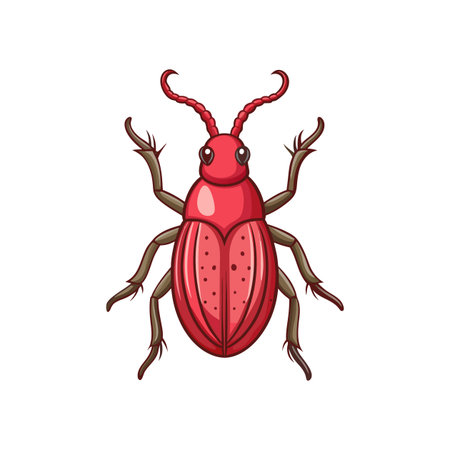 Stunning Artwork of Strawberry Root Weevil in Its Habitatのイラスト素材