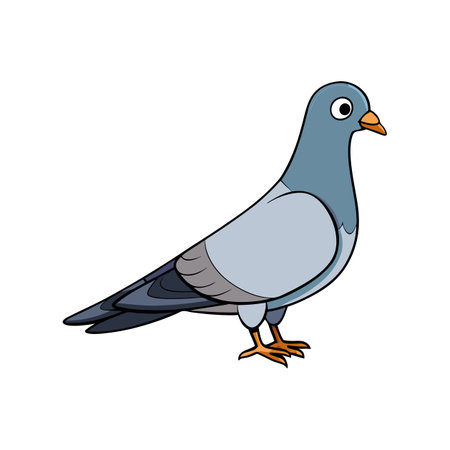 Vibrant Realistic Artwork of Band-Tailed Pigeonのイラスト素材