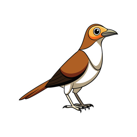 Stunning Buff-Throated Saltator Bird Artworkのイラスト素材