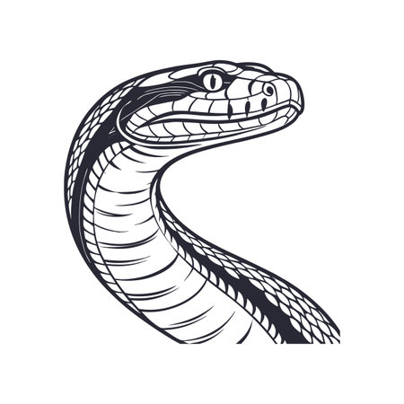 Vivid Rough-Scaled Python in Tropical Habitat
