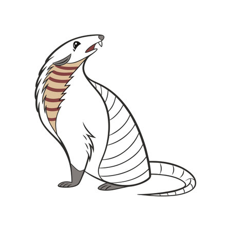 Lifelike Madagascar Hognose Among Vegetationのイラスト素材