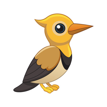 Charming Golden-fronted Woodpecker Artworkのイラスト素材