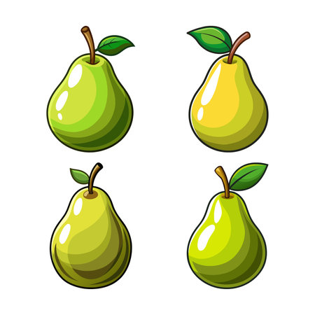 Unique Gorham Pear Illustration for Creative Artのイラスト素材
