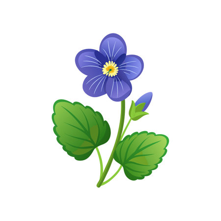 Exquisite Ground Ivy Flower Detailed Artworkのイラスト素材