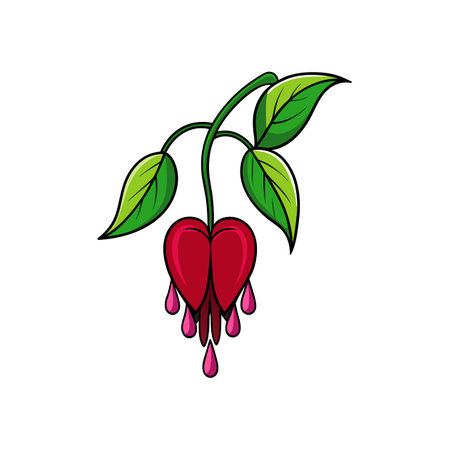 Gorgeous Love Lies Bleeding Flower Design for Floral Artのイラスト素材