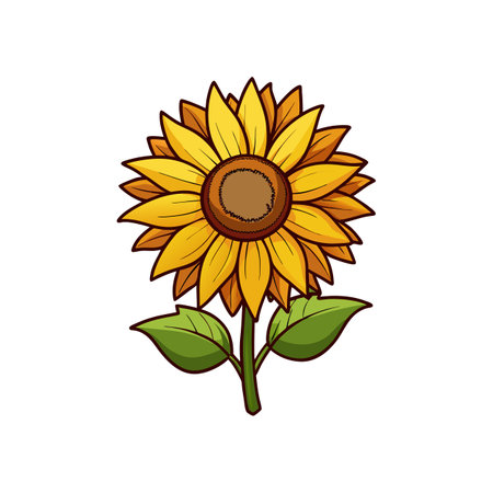 Stunning Realistic Sunflower Artwork for Nature Loversのイラスト素材