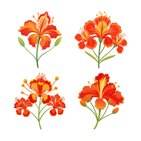 Vibrant Pride of Barbados Bright Designのイラスト素材