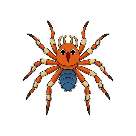 Unique Amblypygi Arachnid Realistic Illustrationのイラスト素材