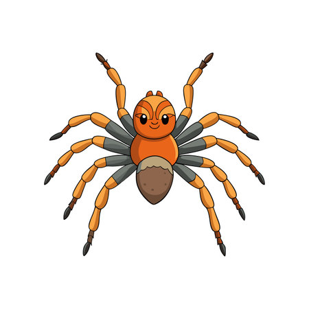 Vibrant Color Artwork of Arctosa Arachnidのイラスト素材