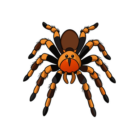 Colorful Brachypelma Arachnid Stunning Artworkのイラスト素材