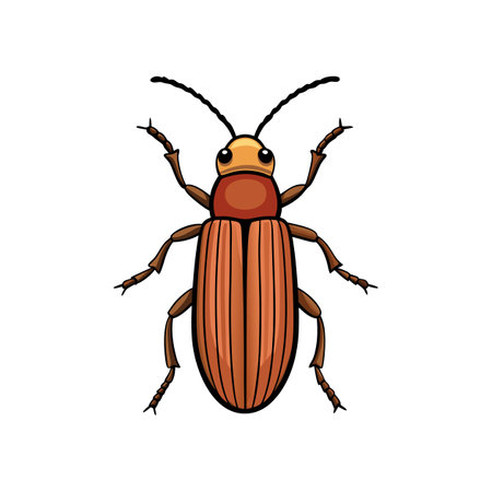 Charming Representation of Realistic Bark Beetle Artのイラスト素材