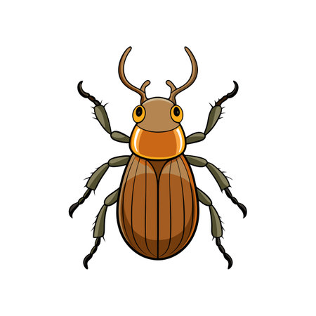 Vivid Artwork of Realistic Boll Weevil in Natural Habitatのイラスト素材
