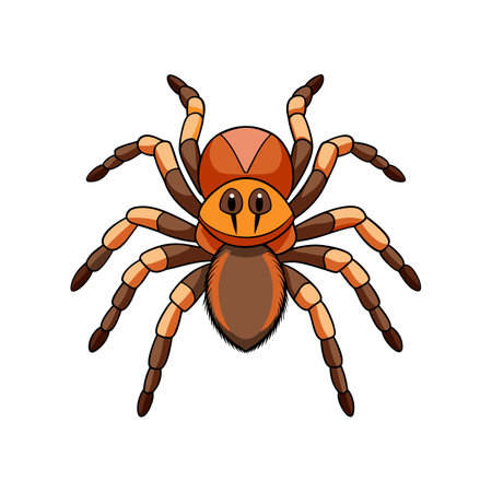 Unique Chilobrachys Arachnid Realistic Illustrationのイラスト素材