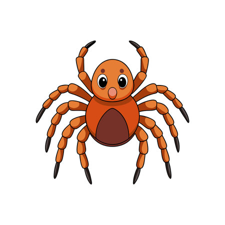 Unique Cyclocosmia Arachnid Realistic Illustrationのイラスト素材