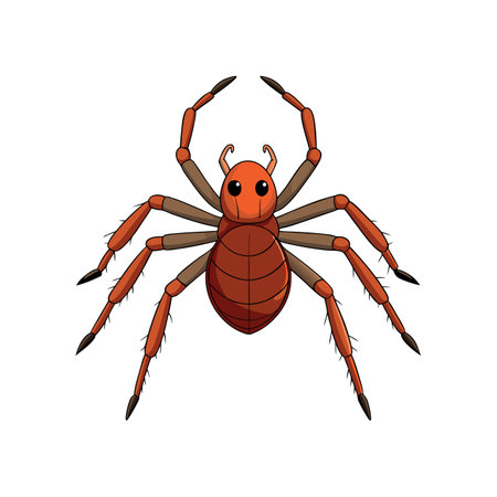 Unique Enoplomischus Arachnid Realistic Illustrationのイラスト素材