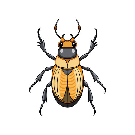 Stunning Artwork of Realistic Goliath Beetle in Natureのイラスト素材