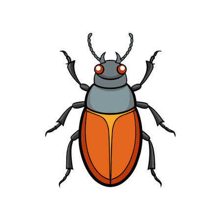 Stunning Colorful Ironclad Beetle Artworkのイラスト素材