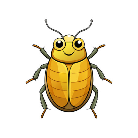 Stunning Golden Tortoise Beetle Artwork Highlighting Natureのイラスト素材