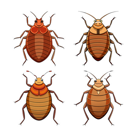 Realistic Bed Bug Illustration Showing Intricate Detailsのイラスト素材