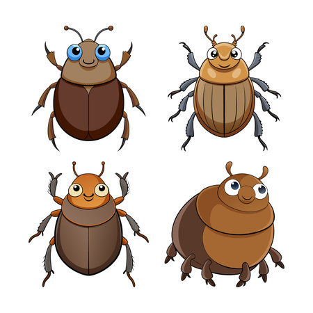 Realistic Dung Beetle Artwork Highlighting Natural Detailsのイラスト素材