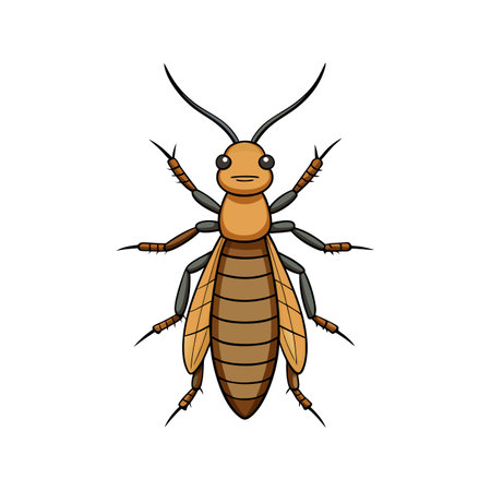 Realistic Stonefly Illustration Emphasizing Natural Detailのイラスト素材